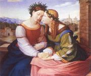 Friedrich overbeck Italia and Germania USA oil painting reproduction